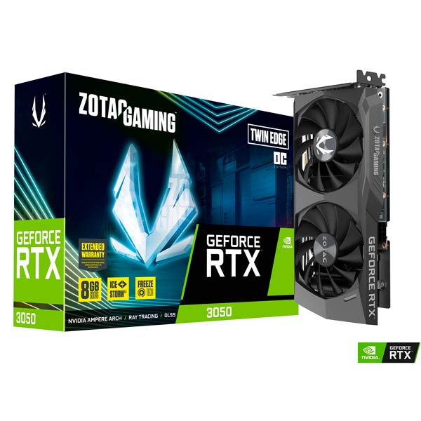 ZOTAC GAMING GeForce RTX 3050 8GB Twin Edge OC
