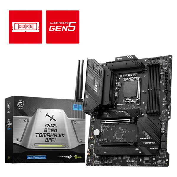 MSI MAG B760 Tomahawk WiFi DDR5 Gaming Motherboard