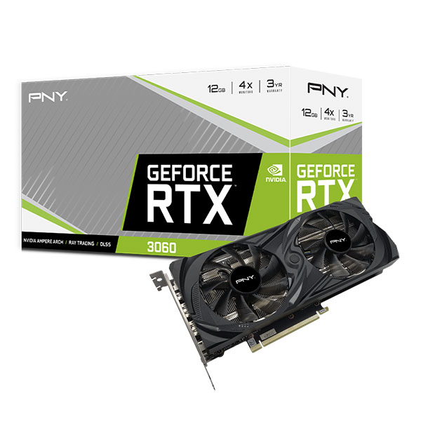 PNY GeForce RTX 3060 UPRISING Dual Fan 12GB