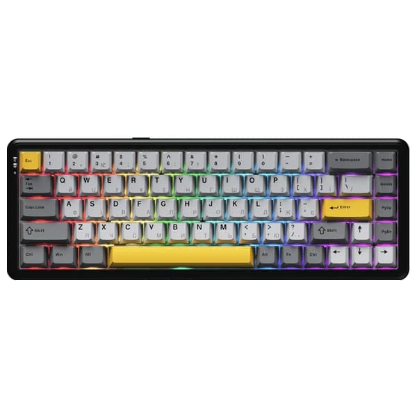Ajazz AK680 MAX (8+8k) Black-Gray-Yellow