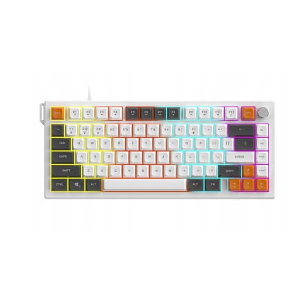 Ajazz AF82 Gray-White-Orange Keyboard