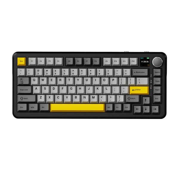 Ajazz AK820 MAX PLUS black gray yellow