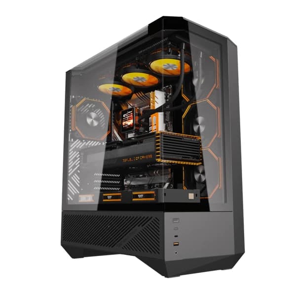 Case Aigo DarkFlash DY460 Black ATX (with 4fans)