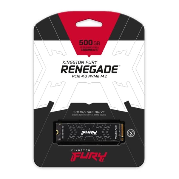 Kingston FURY Renegade 500GB PCIe 4.0 NVMe M.2 SSD SFYRS/500G